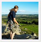 DSC3240 * Safe - Ed reaches the top of his first outdoor lead (Pinnacle Flake Climb, Low Man, Almscliff) * 2448 x 2452 * (2.31MB)