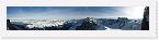aguille_du_midi_view_1-800websharp * Panoramic view showing the edge of the Aguille du Midi (far right), the Vallee Blanche, and Chamonix * 800 x 139 * (52KB)