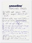 rules * A scan of Fraser's rules, which are now pinned above his desk in work (with bits of post-it note covering certain words). * 576 x 810 * (89KB)